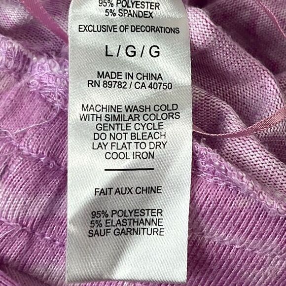 Natori Pink Floral Elastic Drawstring Cropped Pajama Lounge Pants Large Casual - Picture 5 of 9